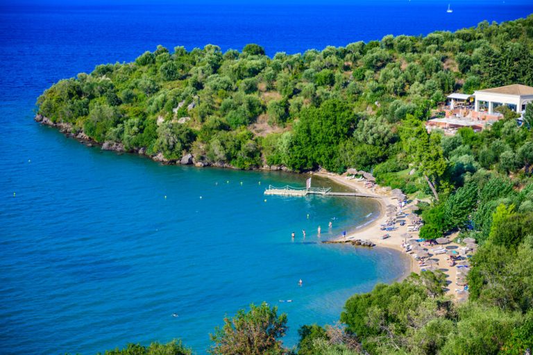 Book My boat Trip Corfu Captivating View of Kommeno Beach, Corfu - Pristine beach and Turquoise Waters